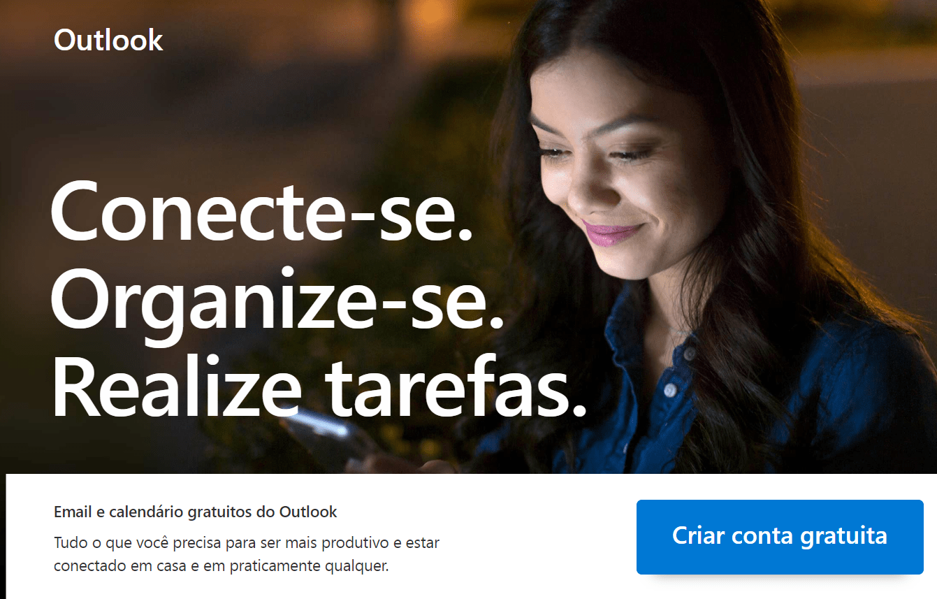 Criar conta gratuita email hotmail